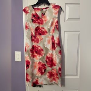 Calvin Klein 12 P floral dress